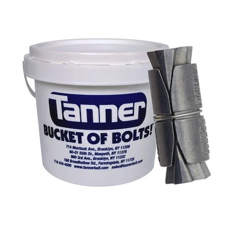 Tanner Expansion Shield Anchor, 3/8" Dia, 2" L, Zamac Alloy TB-162